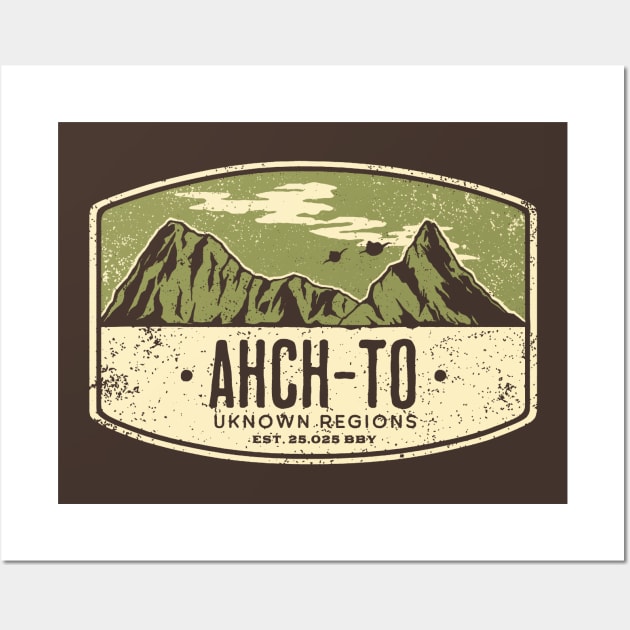 Visit Ahch-To Wall Art by sticks and bones vintage